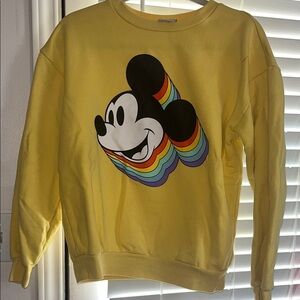 Yellow Mickey Mouse Sweatshirt